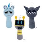 Brinquedo de pelúcia Sprunki Game Wenda Grey 25 cm para crianças e adultos Brinquedo de pelúcia Sprunki Game Wenda Grey 25 cm para crianças e adultos