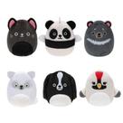 Brinquedo de pelúcia Squishville da Original Squishmallows Black and White Squad de 2 polegadas