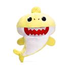 Brinquedo de pelúcia Stuffed Animal Shark de 8,6 polegadas para crianças - amarelo