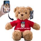 Brinquedo de pelúcia Stuffed Bear, ursinho de pelúcia personalizado, 28 cm, vermelho