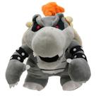 Brinquedo de pelúcia Super Mario Bowser cinza 25 cm macio para crianças