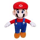 Brinquedo de pelúcia Super Mario com chapéu vermelho de 40 cm, ideal para crianças e fãs