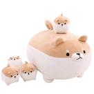 Brinquedo de pelúcia TOYSYM Shiba Inu com 4 bichos de pelúcia Baby Corgi Brinquedo de pelúcia TOYSYM Shiba Inu com 4 bichos de pelúcia Baby Corgi