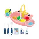 Brinquedo De Pia De Cozinha Para Crianças Com Sistema De Ciclo De Água Automático Elétrico, Conjunto