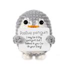 Brinquedo de pinguim tricotado BOXOB Mini Funny Positive Penguin