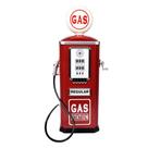 Brinquedo de posto de gasolina, brinquedos construtivos, crianças, aço, vintage