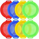 Brinquedo de praia Sand Sifter Sieves OJYUDD, pacote com 8, para crianças (22 x 24 cm)