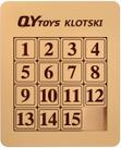 Brinquedo de quebra-cabeça LiangCuber QY Toys Klotski de 15 dígitos para crianças