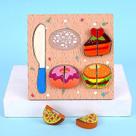 Brinquedo de quebra-cabeça Play Cutting Food Kitchen Matchin
