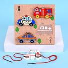 Brinquedo de quebra-cabeça Play Cutting Food Kitchen Matchin