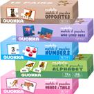 Brinquedo de quebra-cabeça QUOKKA 5X MEGASET realista para crianças de 1 a 3 anos Brinquedo de quebra-cabeça QUOKKA 5X MEGASET realista para crianças de 1 a 3 anos