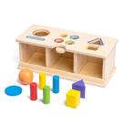 Brinquedo de reconhecimento de forma de madeira Montessori para crianças Brinquedo de reconhecimento de forma de madeira Montessori para crianças