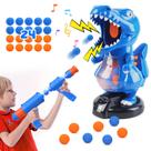 Brinquedo de tiro EagleStone T-Rex Dinosaur com pistola de bomba de ar e 24 bolas Brinquedo de tiro EagleStone T-Rex Dinosaur com pistola de bomba de ar e 24 bolas