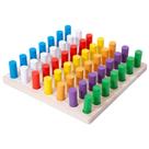 Brinquedo de treinamento sensorial de madeira com 49 pinos para crianças Focus & Learn