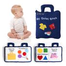 Brinquedo de viagem Busy Book Jollybaby My Quiet Book de 1 a 3 anos azul