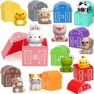 Brinquedo didático Aigybobo Farm Animals para crianças de 1 a 3 anos com 20 unidades
