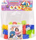 Brinquedo Didático Blocos de Montar 40 Peças Colorido Mercotoys
