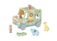 Brinquedo didático jipe safari TK960 com 9 peças