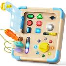 Brinquedo didático Montessori Electronic Busy Board 18M+ com luzes