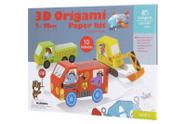 Brinquedo didático origami 3D transportes 10 peças LT030