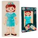 Brinquedo Didático Profissões Educa Play Puzzle De Madeira Para Montar Personagens