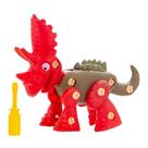 Brinquedo Dino Monta e Desmonta Dinossauro Vermelho Diversão