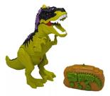 brinquedo Dinossauro anda solta fumaça de controle remoto