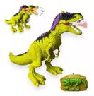 brinquedo Dinossauro anda solta fumaça de controle remoto
