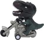 Brinquedo dinossauro motoqueiro
