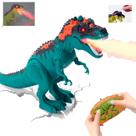 Brinquedo Dinossauro Solta Fumaça De Verdade Anda Som E Luz c/Controle Remoto