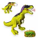 Brinquedo Dinossauro TRex Controle Remoto Fumaça Anda Som