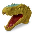 Brinquedo Dinossauro Verde Fantoche De Mão Tiranossauro - Adijomar