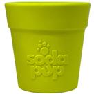 Brinquedo Dispenser Flower Pot Sodapup Mordedor Recheável Vaso de Flores Cães Grande - Verde