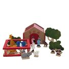 Brinquedo Divertido Lúdico de Madeira Mini Zoológico