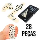 Brinquedo Domino Classico 28 Peças Em Plastico Educatico 7mm No Estojo Art Brink