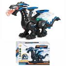 Brinquedo Dragão Futurista Que Anda Tem Luz E Som E Cospe Fumaça Para Crianças - Bee Toys
