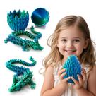 Brinquedo Dragon Egg Dak Haan impresso em 3D com dragão articulado de 15"