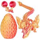 Brinquedo Dragon Egg Olee Odee 18 cm com dragão voador articulado