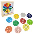 Brinquedo E Material Didático Discos De Frações Matemática - Brinqmutti