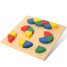 Brinquedo educacional Montessori, quebra-cabeça de forma irregular para crianças