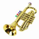 Brinquedo educacional musical para trompete infantil Eujgoov Gold Color