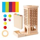 Brinquedo educativo Balance Game Wooden Stick 3 em 1 para crianças