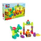 Brinquedo Educativo Blocos De Montar Parque Dos Dinossauros mk361 Dismat