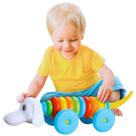 Brinquedo Educativo Cachorro Com Argolas Monta E Desmonta Cachorrinho Au Au Didático Colorido e Interativo