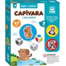 Brinquedo Educativo Cadê o Bicho Capivara com 27 Peças em Madeira