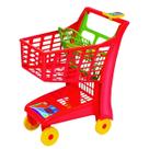 Brinquedo educativo carrinho de compras divertido e pedagógico