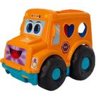 Brinquedo Educativo Carrinho Geometrix com Blocos Laranja