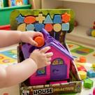 Brinquedo Educativo Casinha Blocos Encaixe Pedagógico 1 Ano Casa Didática Com 12 Peças Formas Geométricas Para Encaixar Monta E Desmonta Menina