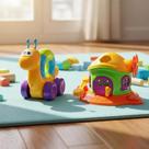 Brinquedo Educativo Casinha Cogumelo Peças De Encaixar E Caracol Didádico Bebê 1ano Kit Pedagógico e Divertido