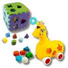 Brinquedo Educativo Cubo Educa Mais + Girafa Lola Formas e Cores Brinquedo Educativo Cubo Educa Mais + Girafa Lola Formas e Cores